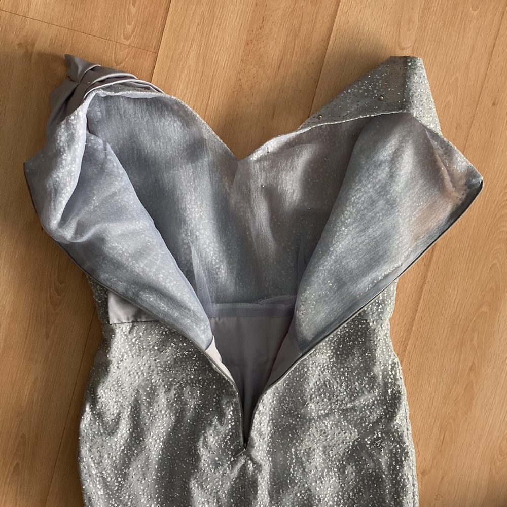 Vintage silver sparkle cocktail dress - Picture 11 of 12